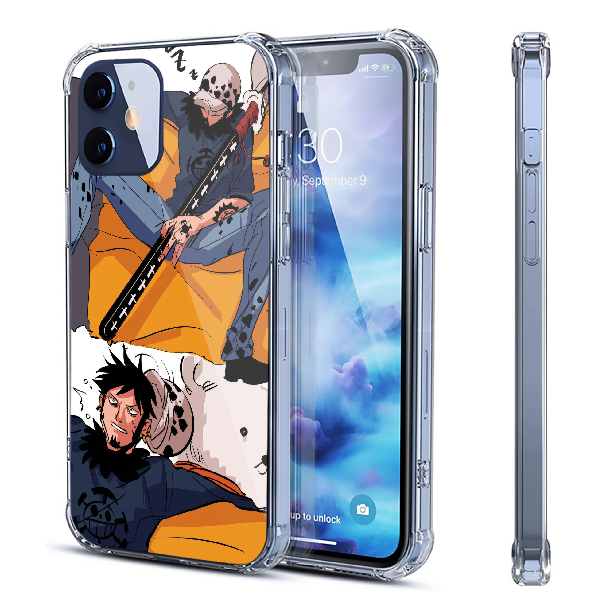 （画像用） ワンピース ONE PIECE 【iPhone 12シリーズ対応】透明スマホケース（クリアソフトケース）